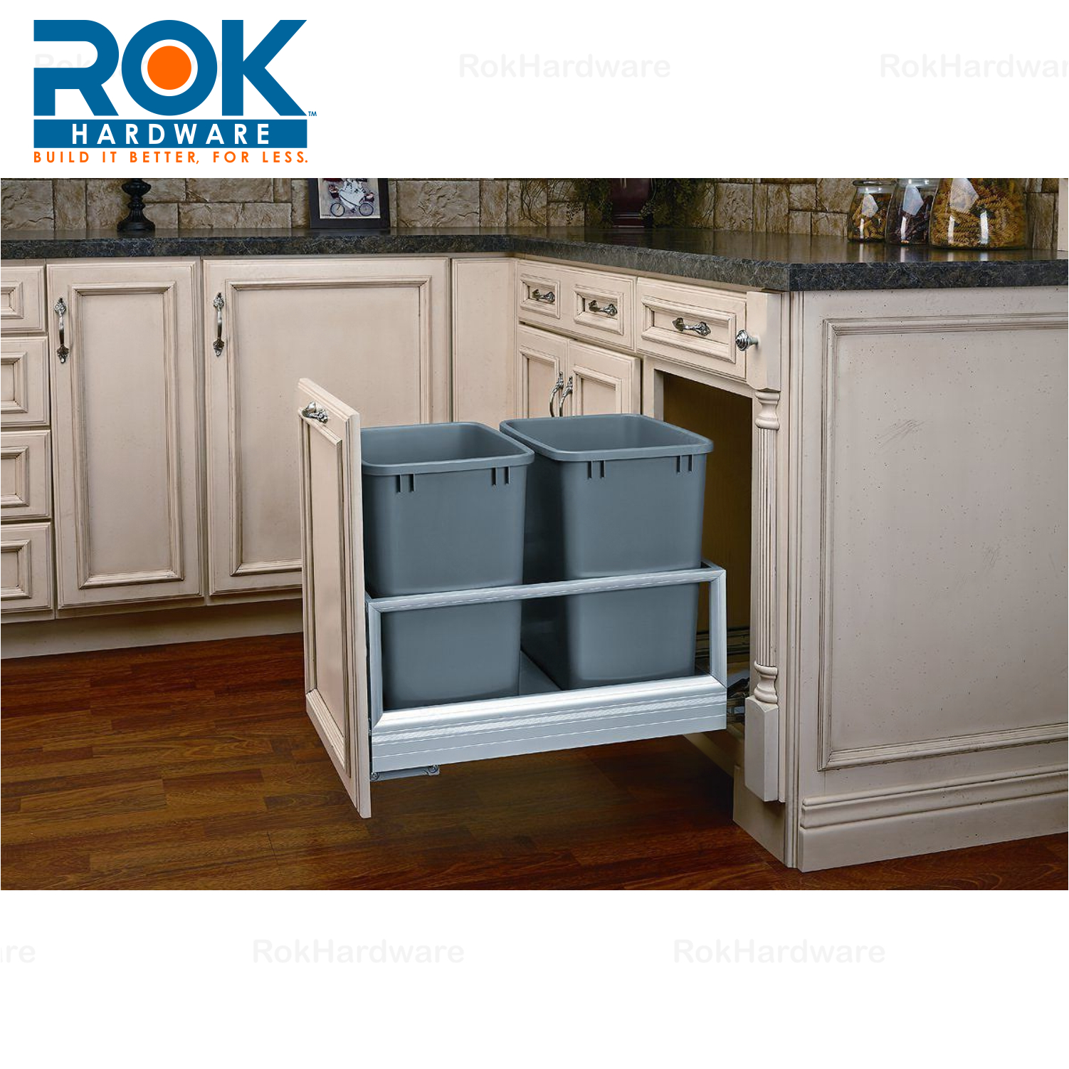 Rev a Shelf Double Bin PullOut 15" Trash Recycling Center 5149